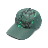moschino casquette à logo imprimé - vert