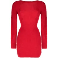 ba&sh robe tunia courte - rouge