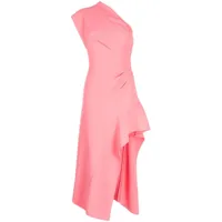 acler robe courte eddington à design drapé - rose