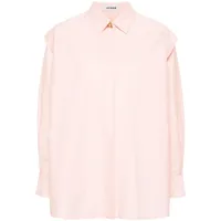 aeron chemise à détails plissés - rose
