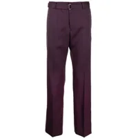 lanvin pantalon de costume en serge - violet