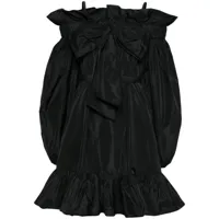 patou robe courte à épaules dénudées - noir