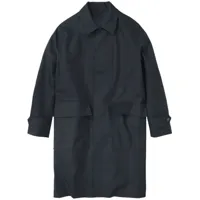 closed manteau boutonné à col italien - noir