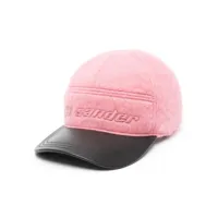 jil sander casquette à logo brodé - rose