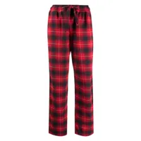 tekla bas de pyjama à carreaux - rouge