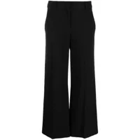 moschino pantalon de tailleur à coupe courte - noir