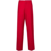 moschino pantalon de costume à taille haute - rouge