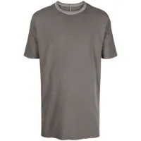 boris bidjan saberi t-shirt one piece à coutures apparentes - gris
