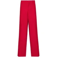 moschino pantalon de costume à taille haute - rouge