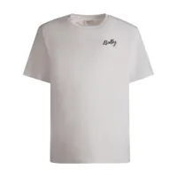 bally t-shirt en coton biologique à logo brodé - blanc