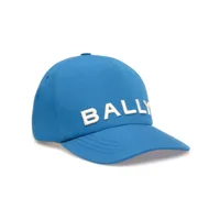 bally casquette à logo brodé - bleu