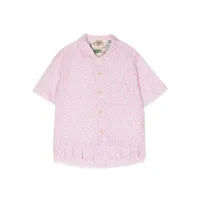 by walid chemise en coton à fleurs - rose