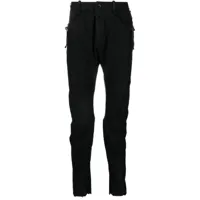 masnada pantalon skinny à design nervuré - noir
