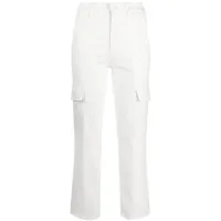 7 for all mankind pantalon droit à poches cargo - blanc