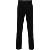 kiton pantalon chino à coupe droite - noir