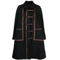 kiko kostadinov manteau aketon à col montant - noir
