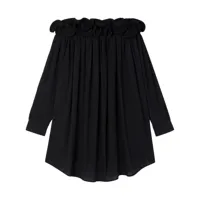 az factory robe courte theodora à épaules dénudées - noir
