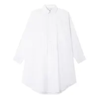 az factory robe-chemise greta à strass - blanc