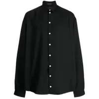 nicolas andreas taralis chemise en coton à manches longues - noir