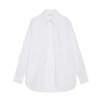 anine bing chemise chrissy à rayures - blanc