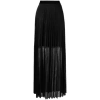 talbot runhof jupe longue à design plissé - noir