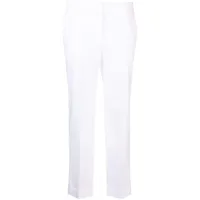 p.a.r.o.s.h. pantalon de tailleur à taille haute - blanc