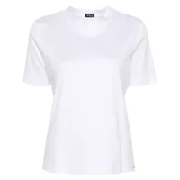 kiton t-shirt en jersey de coton - blanc