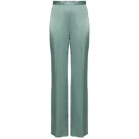 styland pantalon droit à taille haute - vert