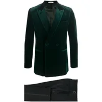fursac costume à veste à boutonnière croisée - vert