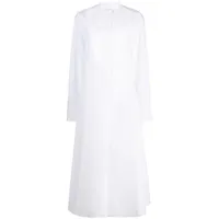 jil sander robe-chemise en coton - blanc
