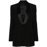 wardrobe.nyc blazer en laine à simple boutonnage - noir