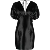rotate birger christensen robe courte à ornements strassés - noir