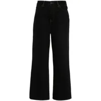 wardrobe.nyc jean ample à patch logo - noir