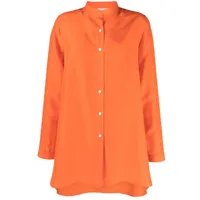 p.a.r.o.s.h. chemise sunny en soie - orange