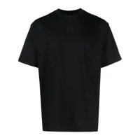 44 label group t-shirt à logo brodé - noir
