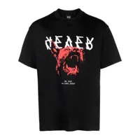 44 label group t-shirt à imprimé forever - noir