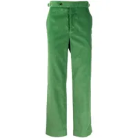 bode pantalon droit en velours côtelé - vert