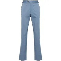 fursac pantalon chino à plis marqués - bleu