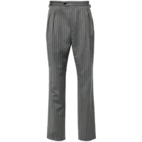 fursac pantalon plissé à rayures - gris