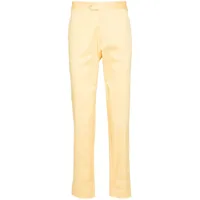 fursac pantalon chino à coupe droite - jaune