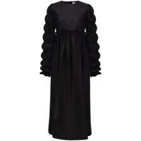 sleeper robe mi-longue i like it puff à empiècements contrastants - noir