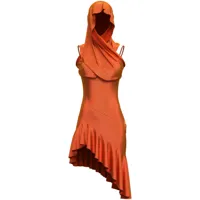margherita maccapani robe courte the hood - orange