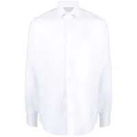 eleventy chemise dandy en coton mélangé - blanc