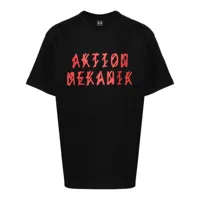 44 label group t-shirt en coton à logo imprimé - noir