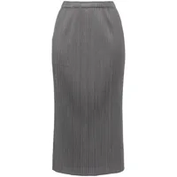 pleats please issey miyake jupe plissée monthly colours october - gris