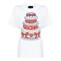 simone rocha t-shirt cake à imprimé graphique - blanc