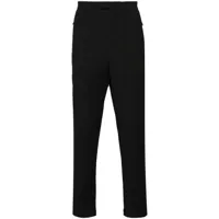 emporio armani pantalon fuseau à design texturé - noir