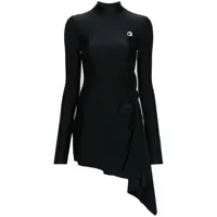 coperni robe mi-longue à design asymétrique - noir