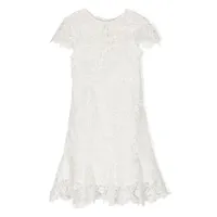 marlo robe courte holly jolly - blanc