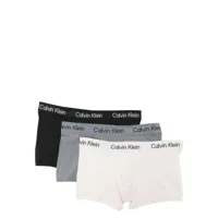 calvin klein lot de trois boxers à bande logo - noir